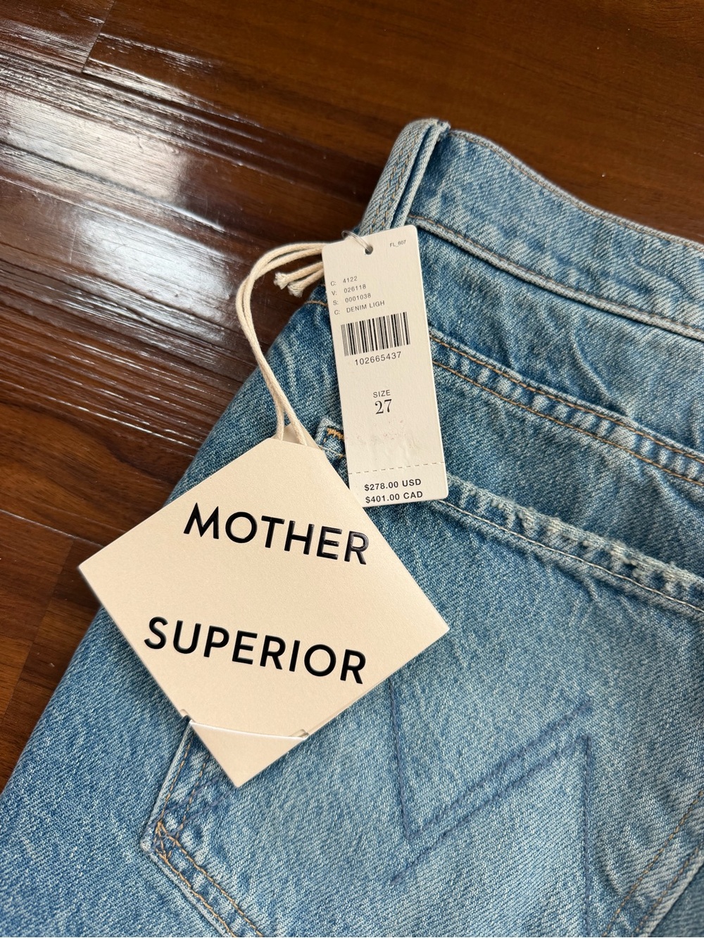NWT MOTHER Dodger Flood Jean - Picture 7 of 11
